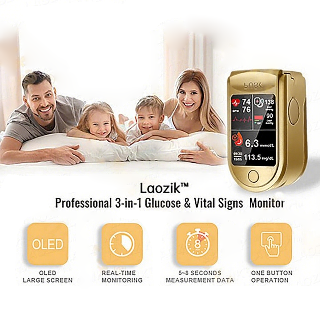 Revolutionary Non-Invasive Glucose Monitor by Crystarai™ – Smart, Painless & Made in USA